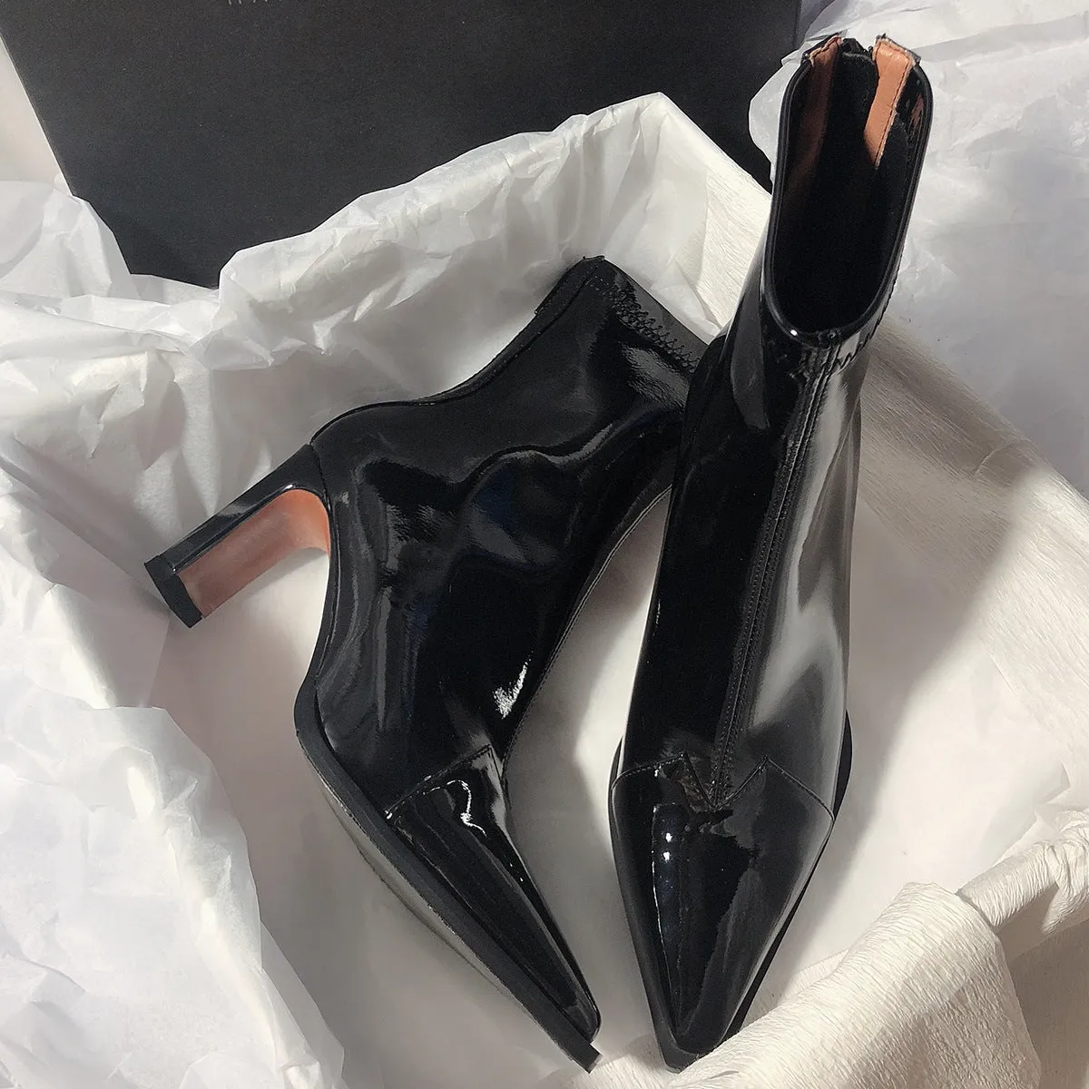 KalonBd High heel slim elastic boots