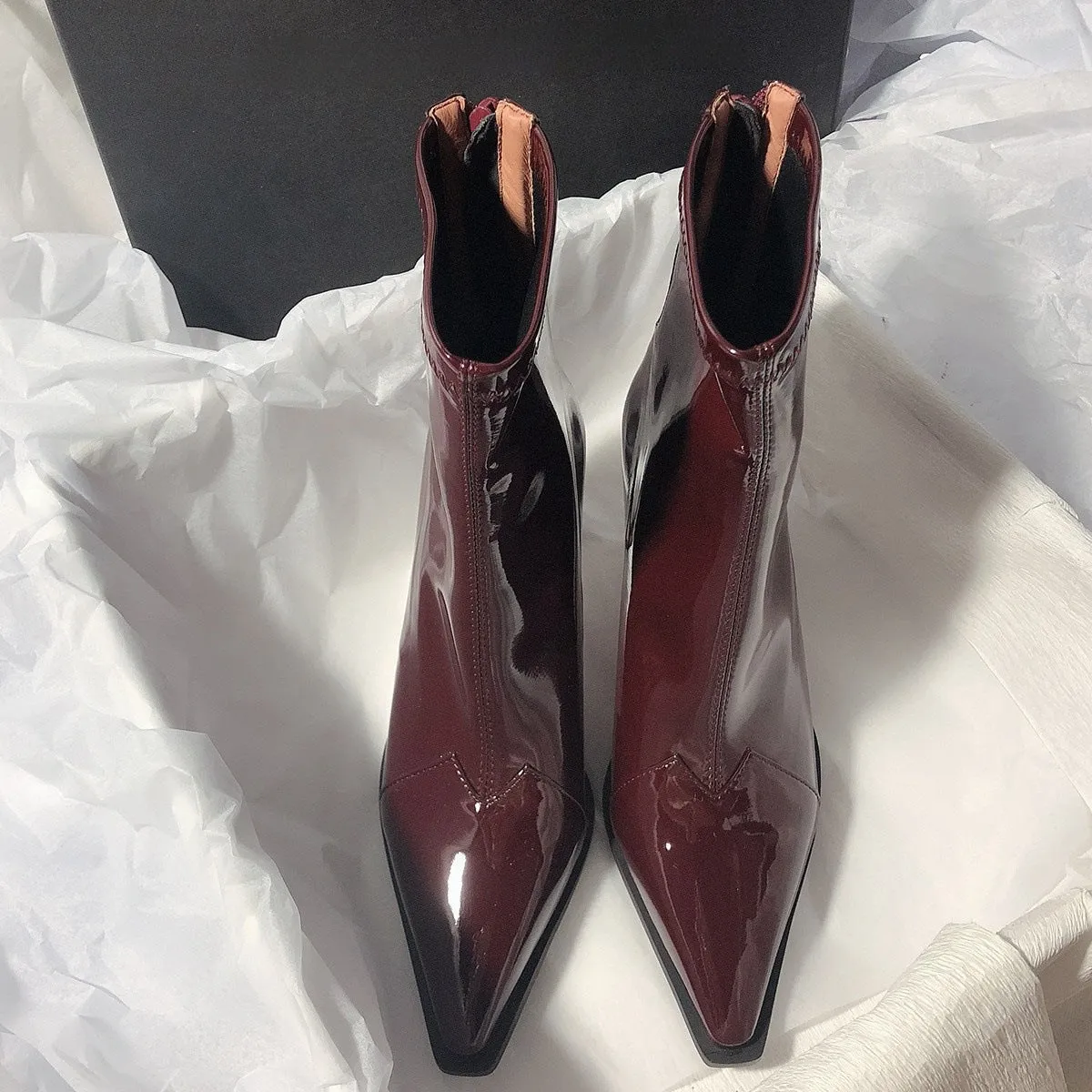 KalonBd High heel slim elastic boots