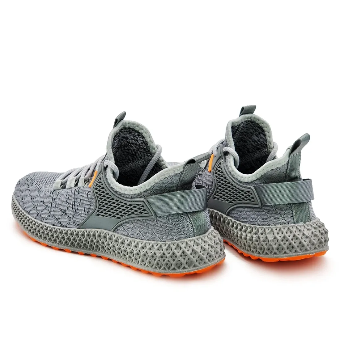 Lace Up Knit Athleisure Sneakers