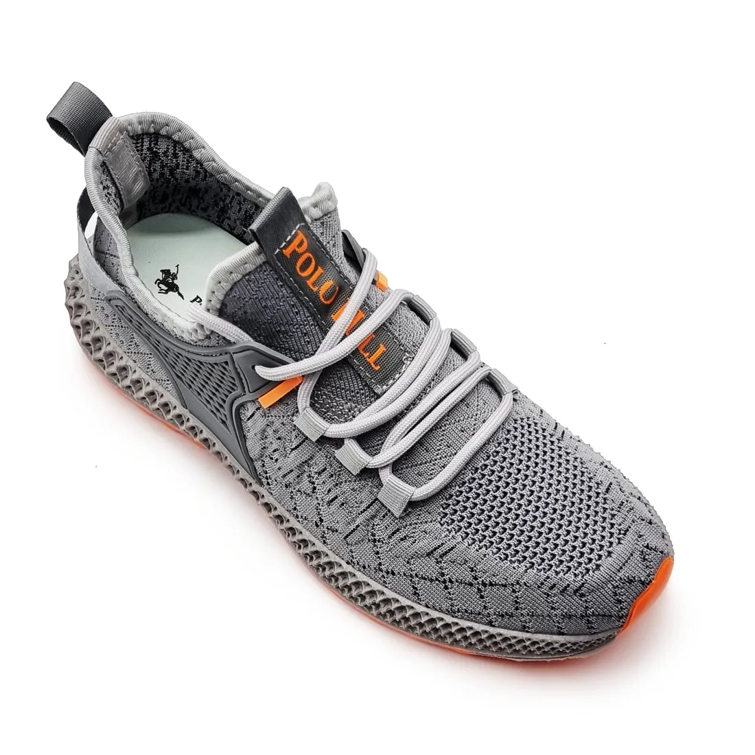 Lace Up Knit Athleisure Sneakers