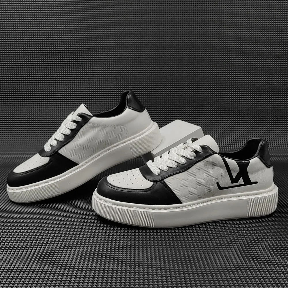 Men Minimalist Fashion Breathable Leather Casual Sneakers