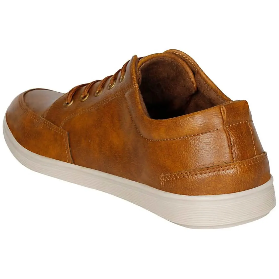 Men's Tan Brown Fashionable Synthetic Trainers