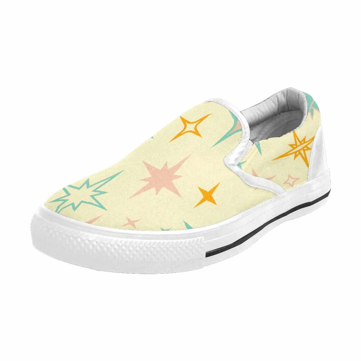 Mid Mod Atomic Starburst Women's Slip-on Canvas Shoes