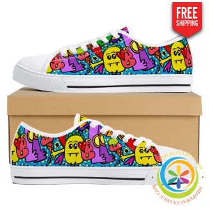 Monsters Ball Ladies Low Top Canvas Shoes