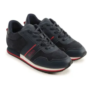 Navy Leather Shoes