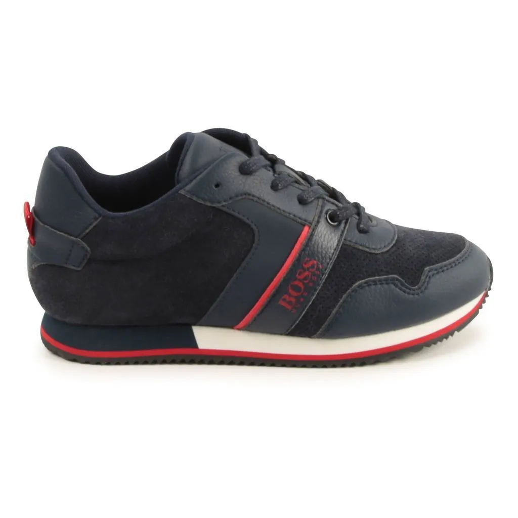 Navy Leather Shoes
