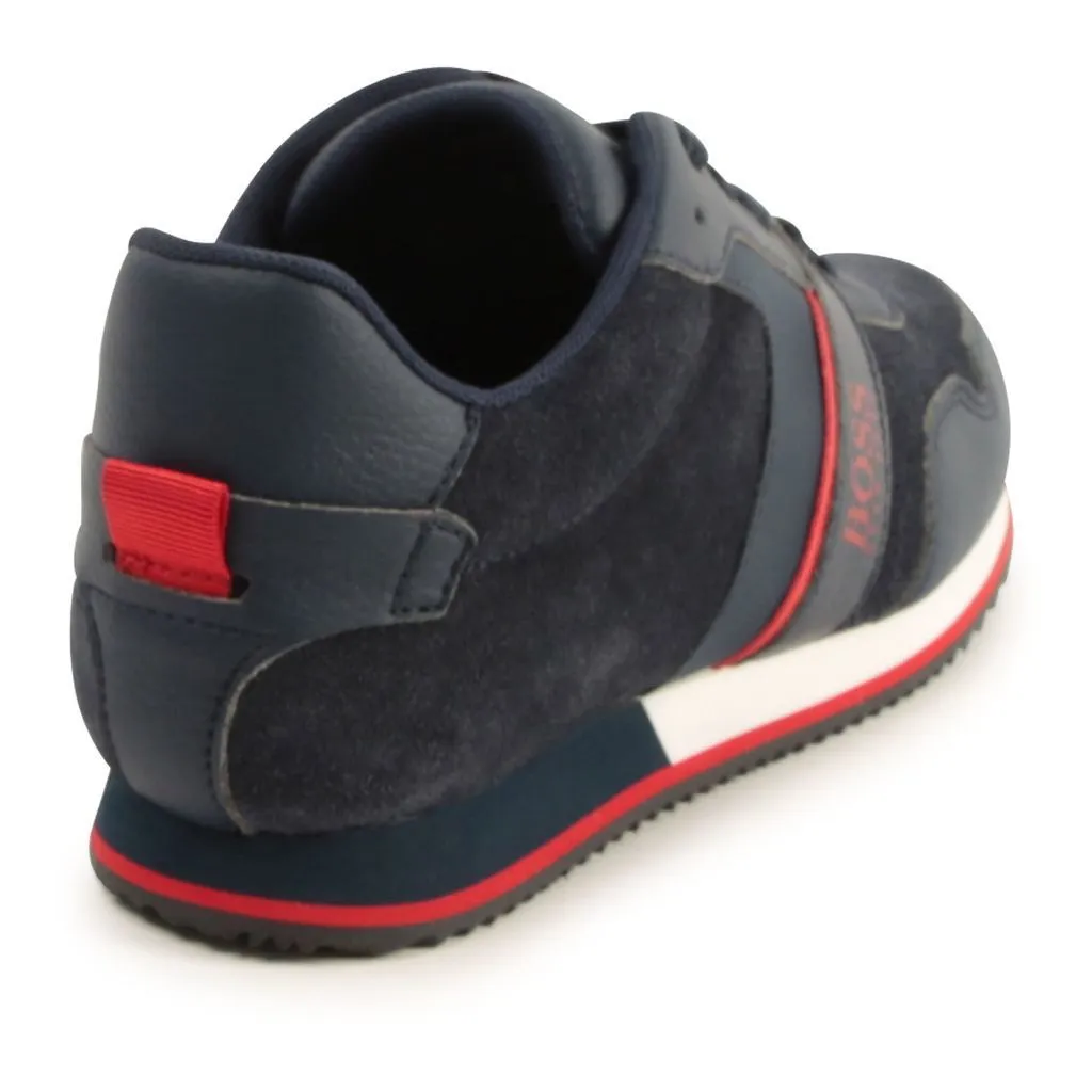 Navy Leather Shoes