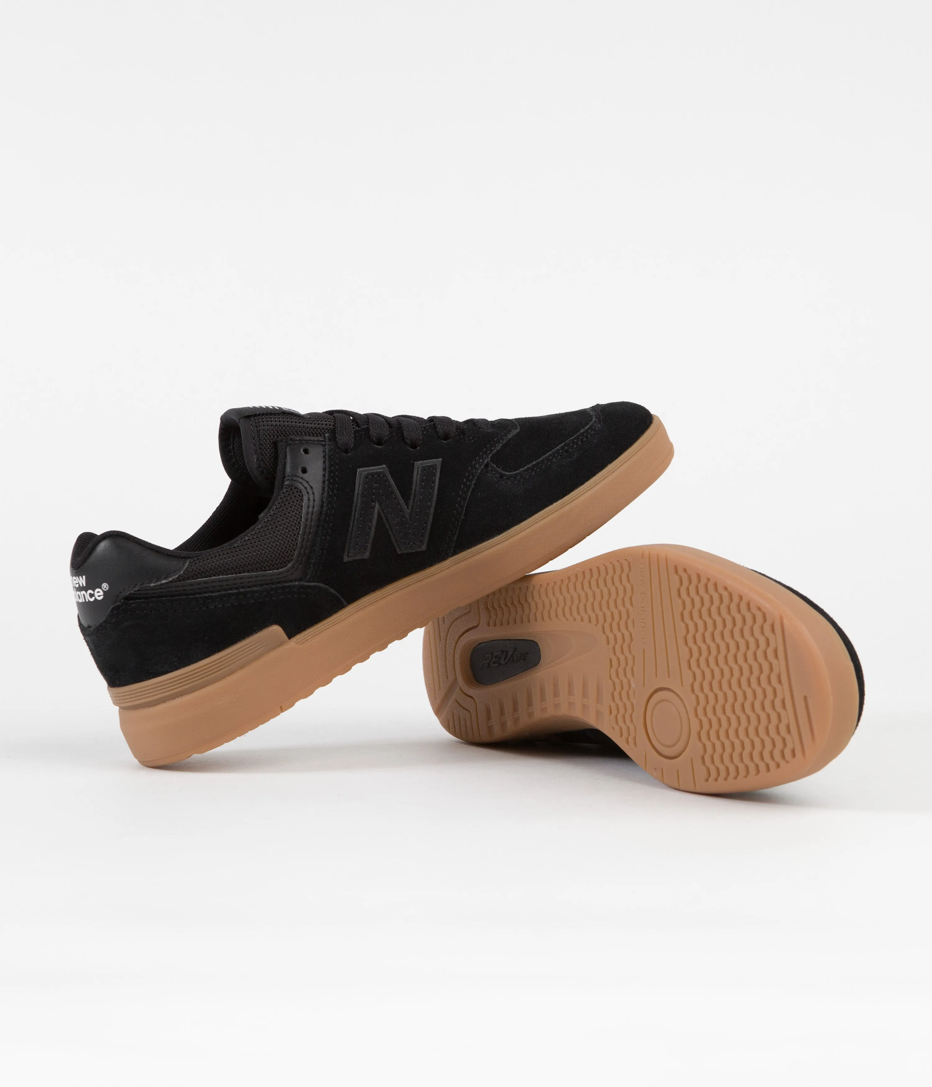 New Balance Pro Court 574 Shoes - Black / Gum