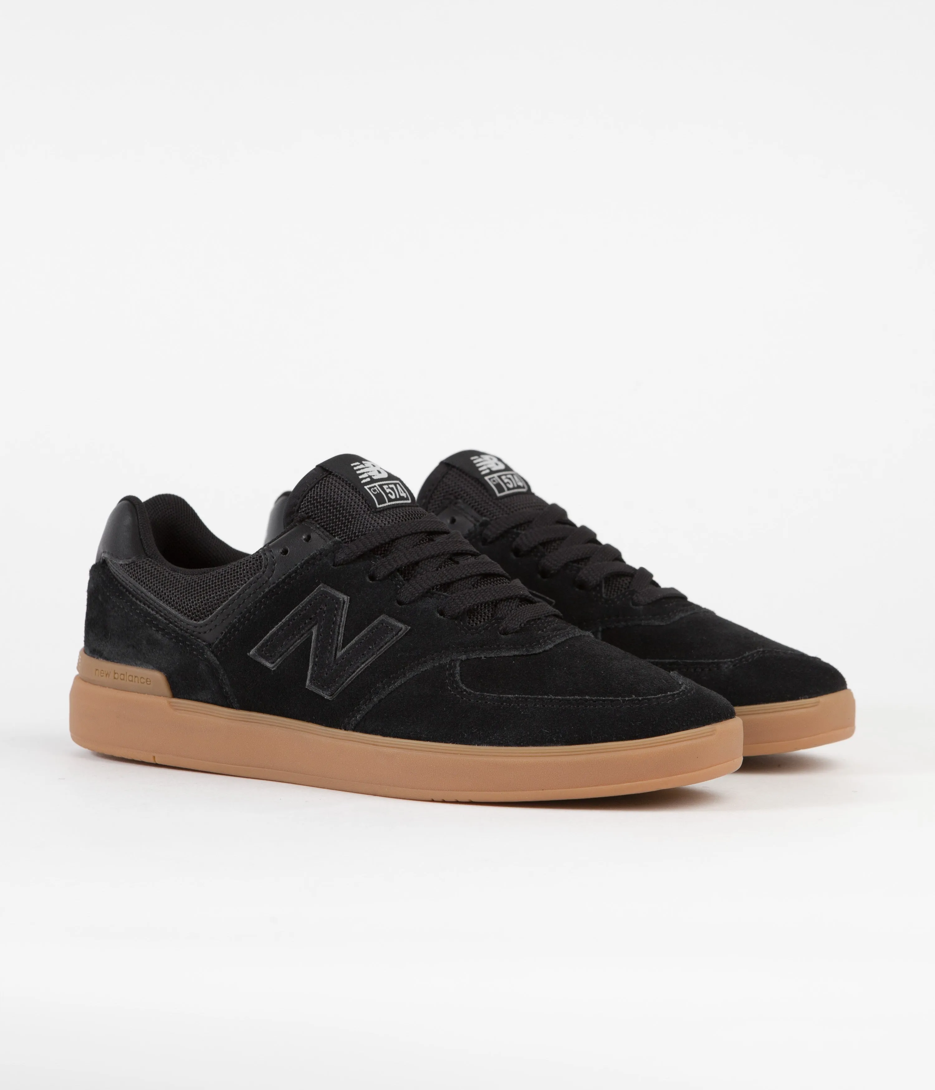 New Balance Pro Court 574 Shoes - Black / Gum