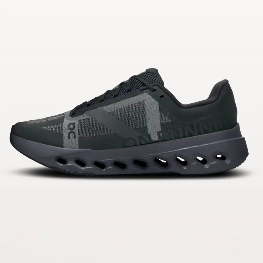 On Men's Cloudsurfer Next Wide Shoes - Black / Eclipse