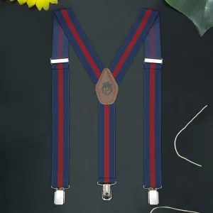 Peluche Striped Fantasy Blue Suspender (3.5cm width)
