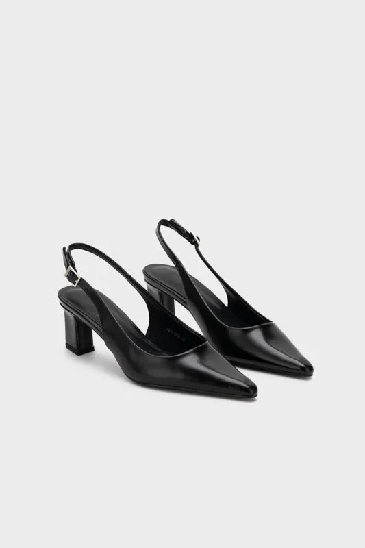SCULPTURE SLINGBACK HEEL PUMP