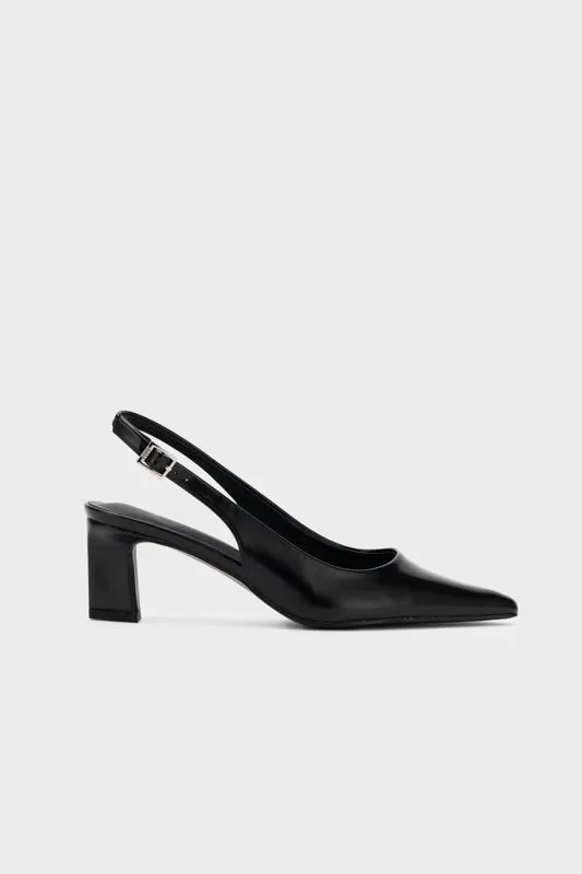 SCULPTURE SLINGBACK HEEL PUMP