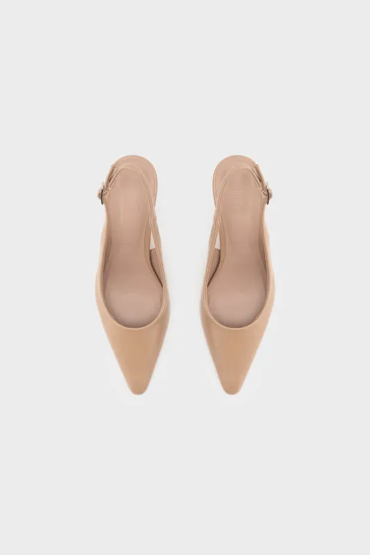 SCULPTURE SLINGBACK HEEL PUMP