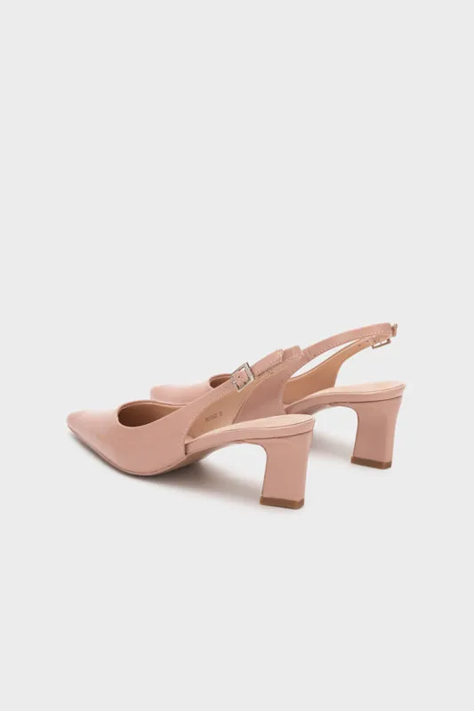 SCULPTURE SLINGBACK HEEL PUMP