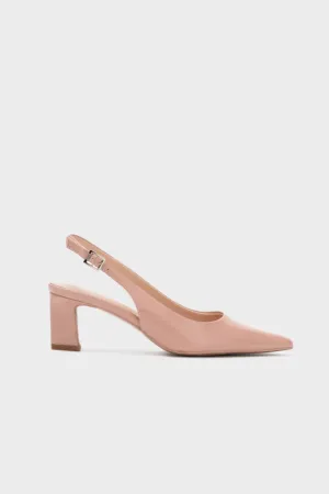 SCULPTURE SLINGBACK HEEL PUMP