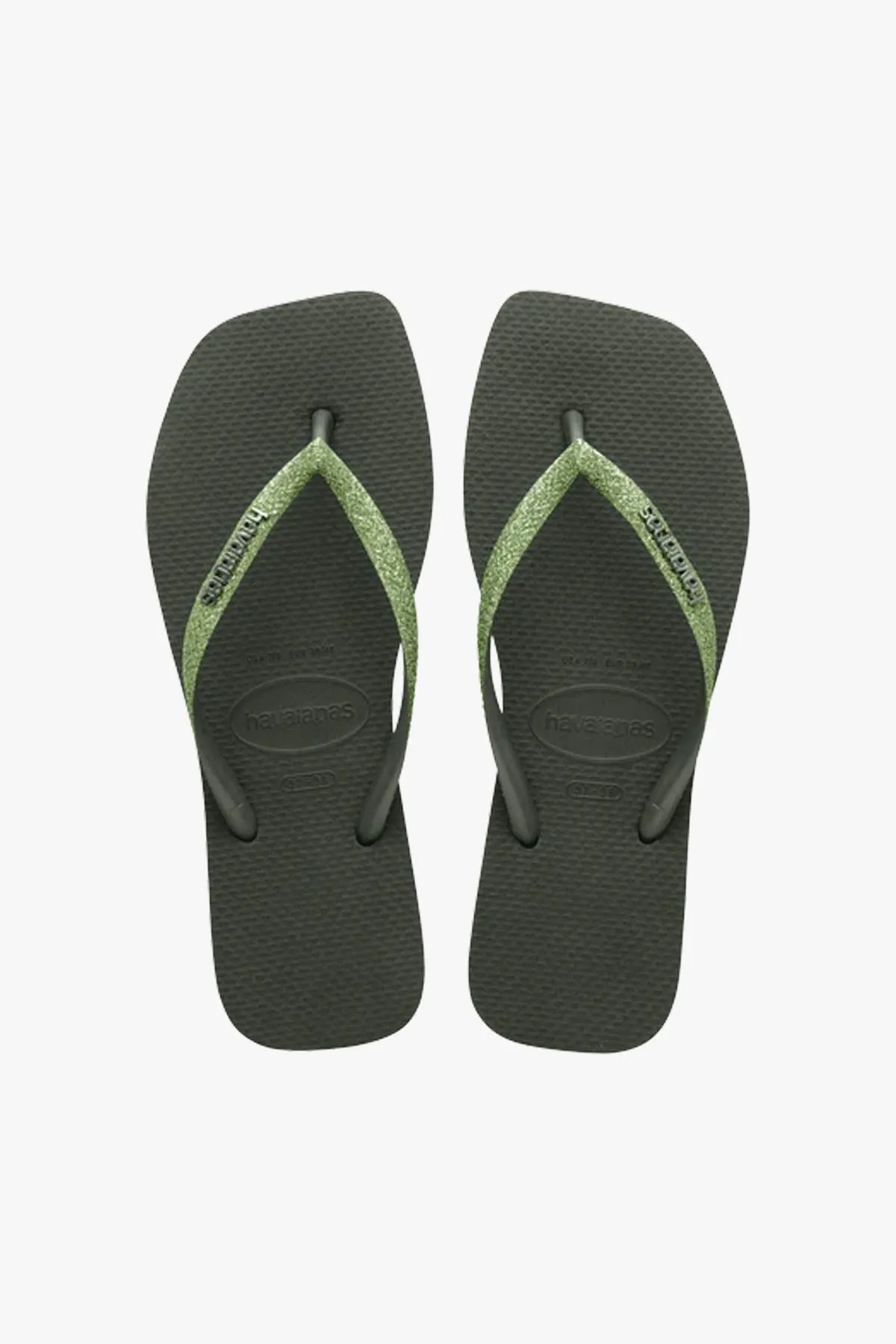 Square Toe Glitter Flip Flop