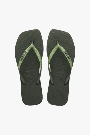 Square Toe Glitter Flip Flop