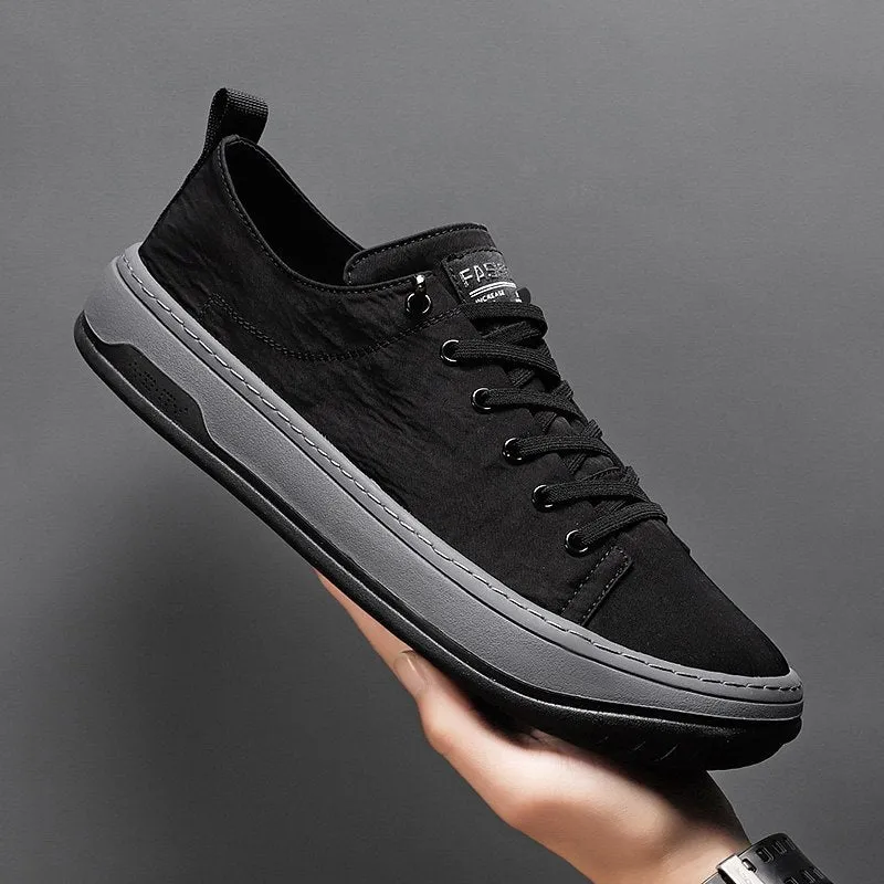 Summer Sneakers Men Shoes Comfortable Breathable Ice Silk Casual Shoes Lightweight Walking Flat Shoes Male Sneakers