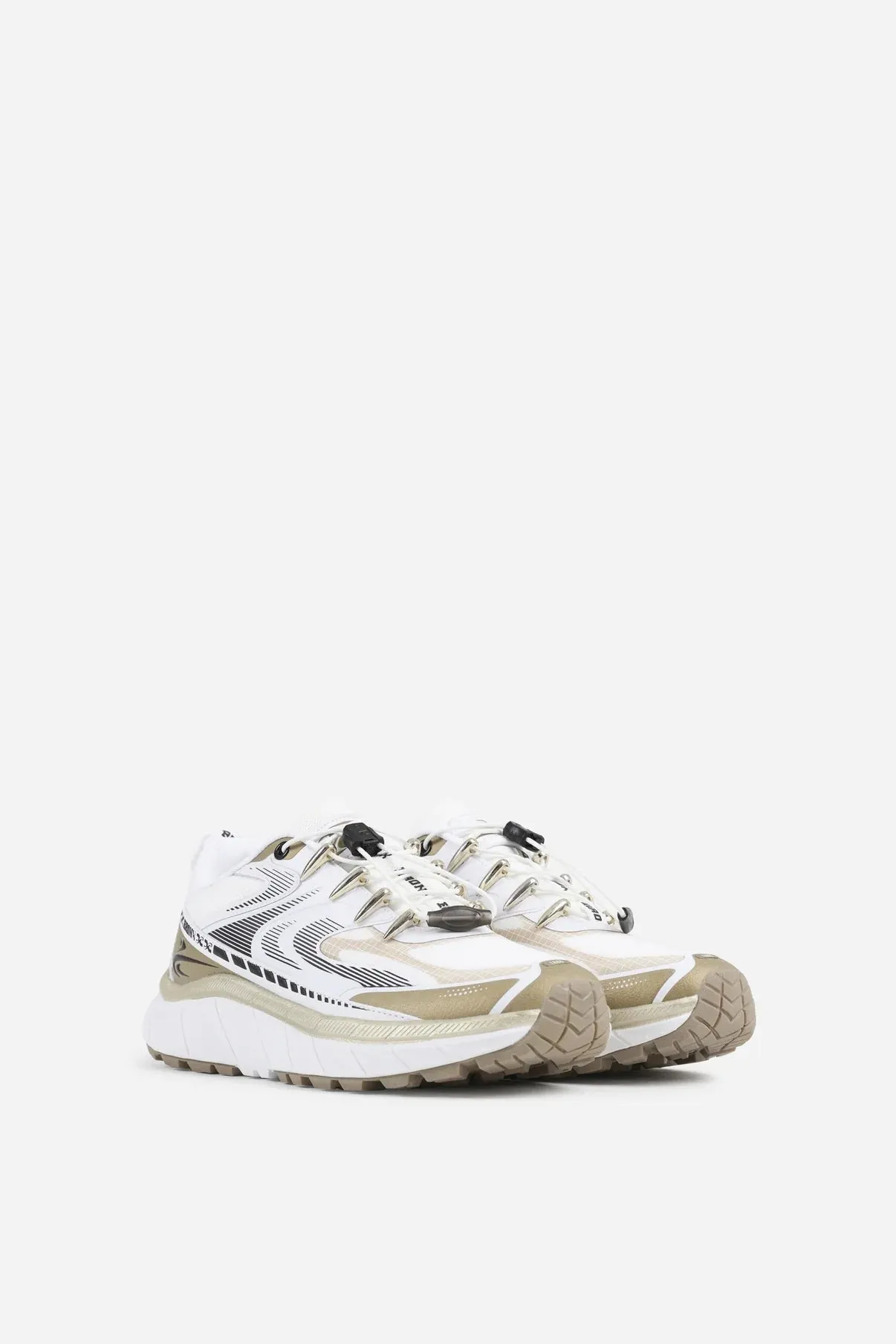 Track-err sneaker - white/gold