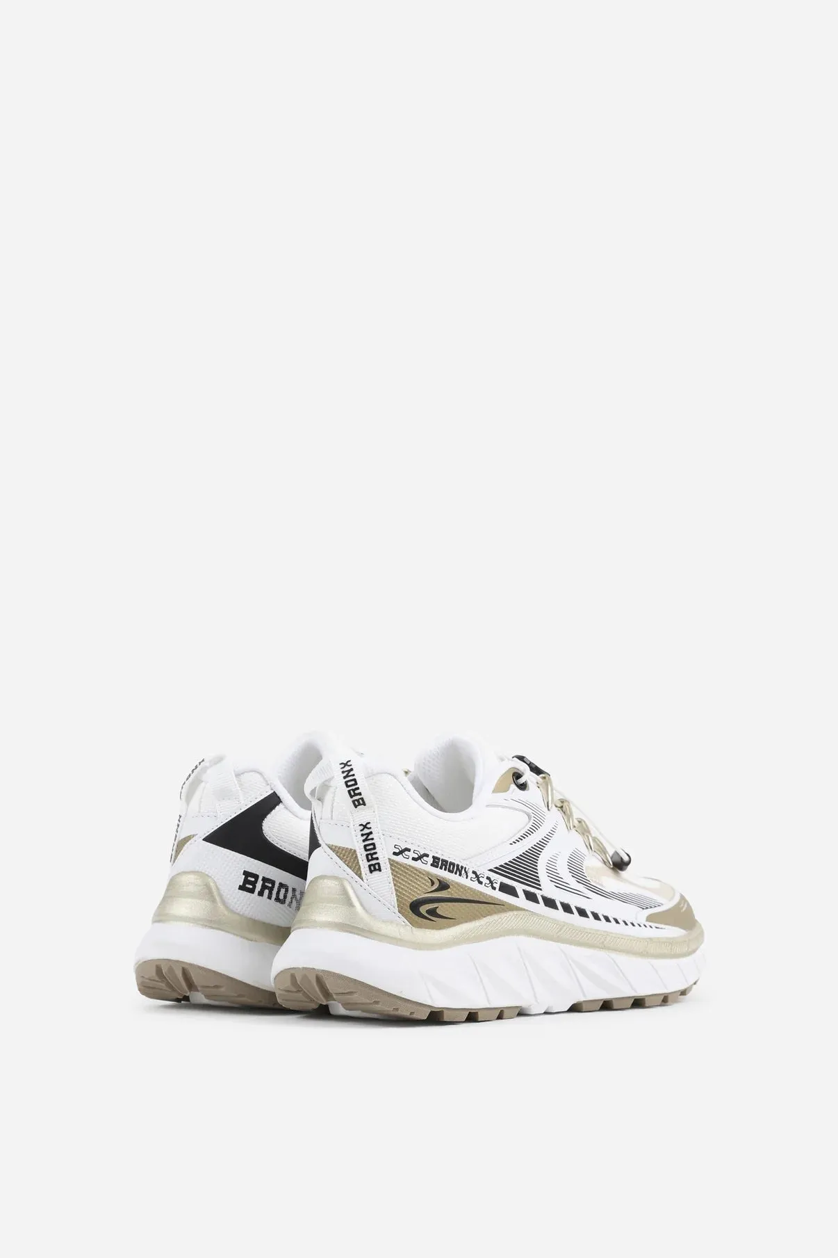Track-err sneaker - white/gold