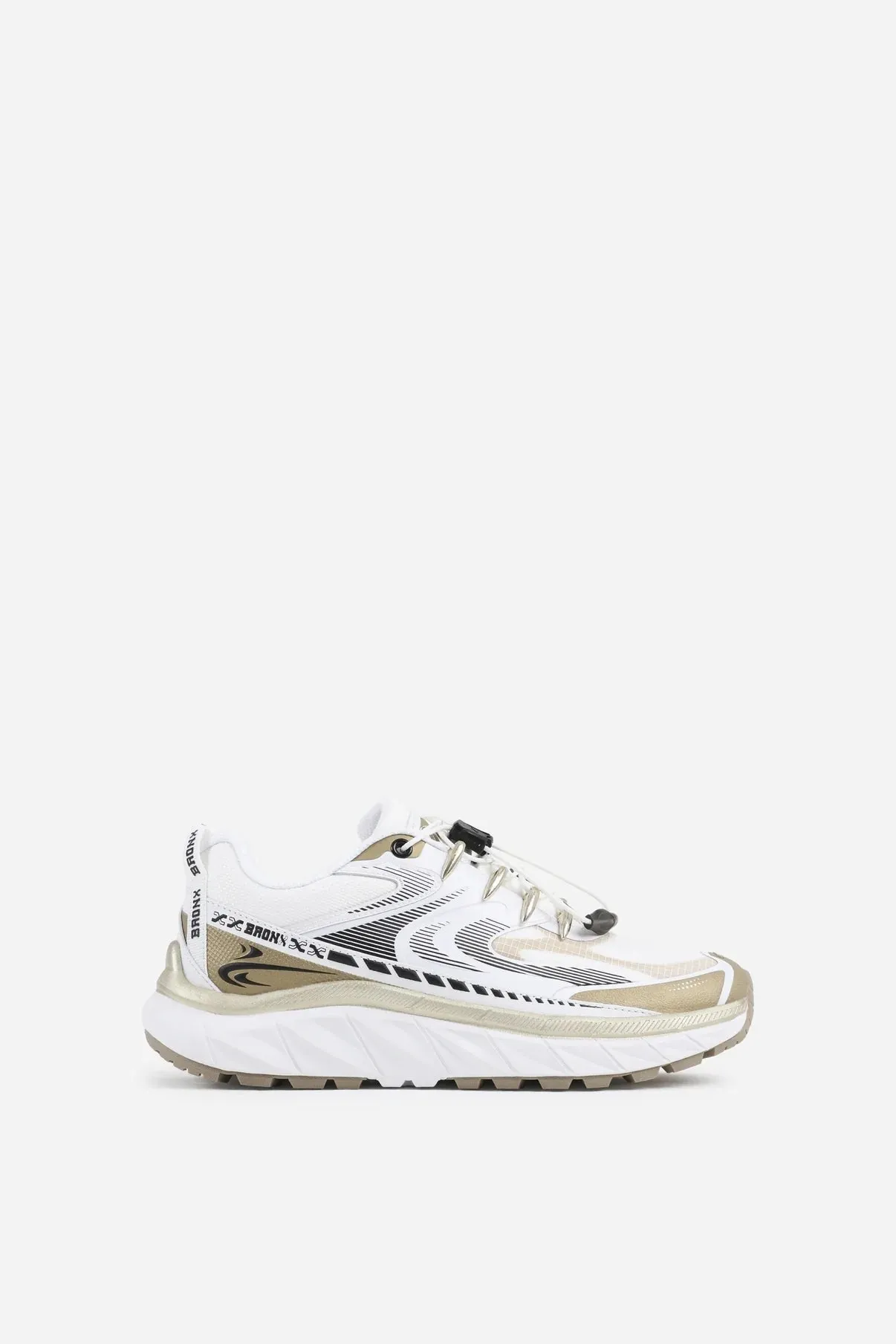 Track-err sneaker - white/gold