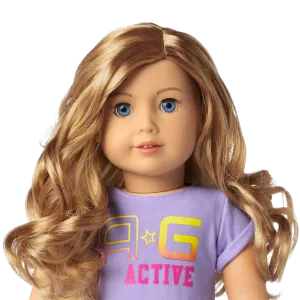 Truly Me™ 18-inch Doll #102 with wavy strawberry-blonde hair