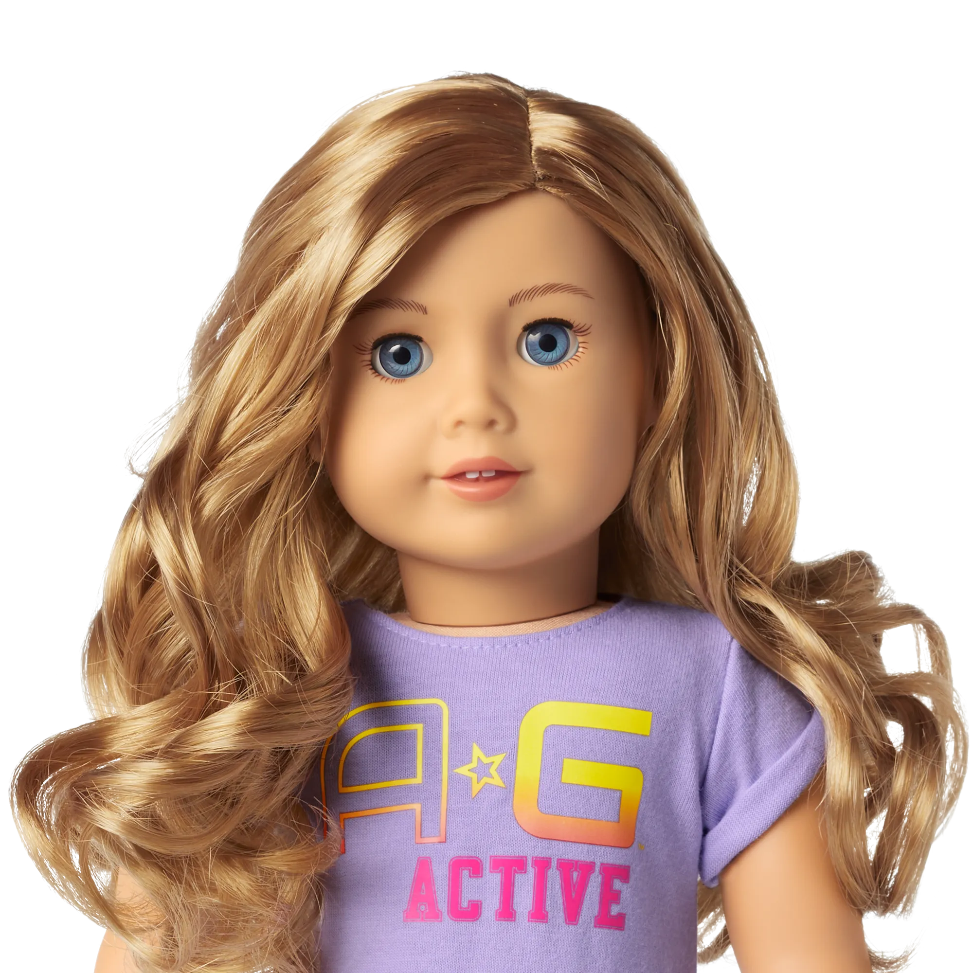Truly Me™ 18-inch Doll #102 with wavy strawberry-blonde hair