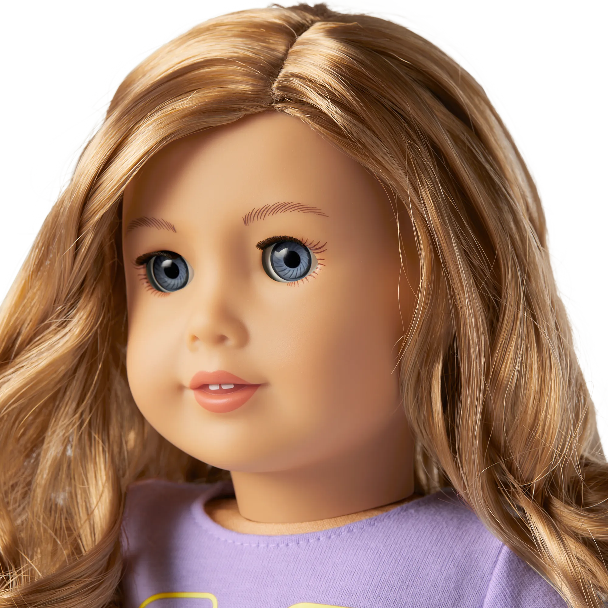 Truly Me™ 18-inch Doll #102 with wavy strawberry-blonde hair