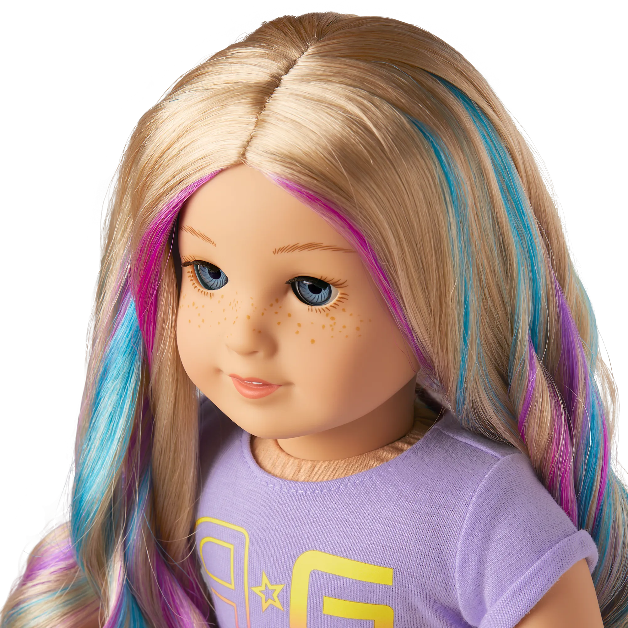 Truly Me™ 18-inch Doll #110 with wavy blonde hair