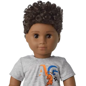 Truly Me™ 18-inch Doll #113 with curly dark-brown hair