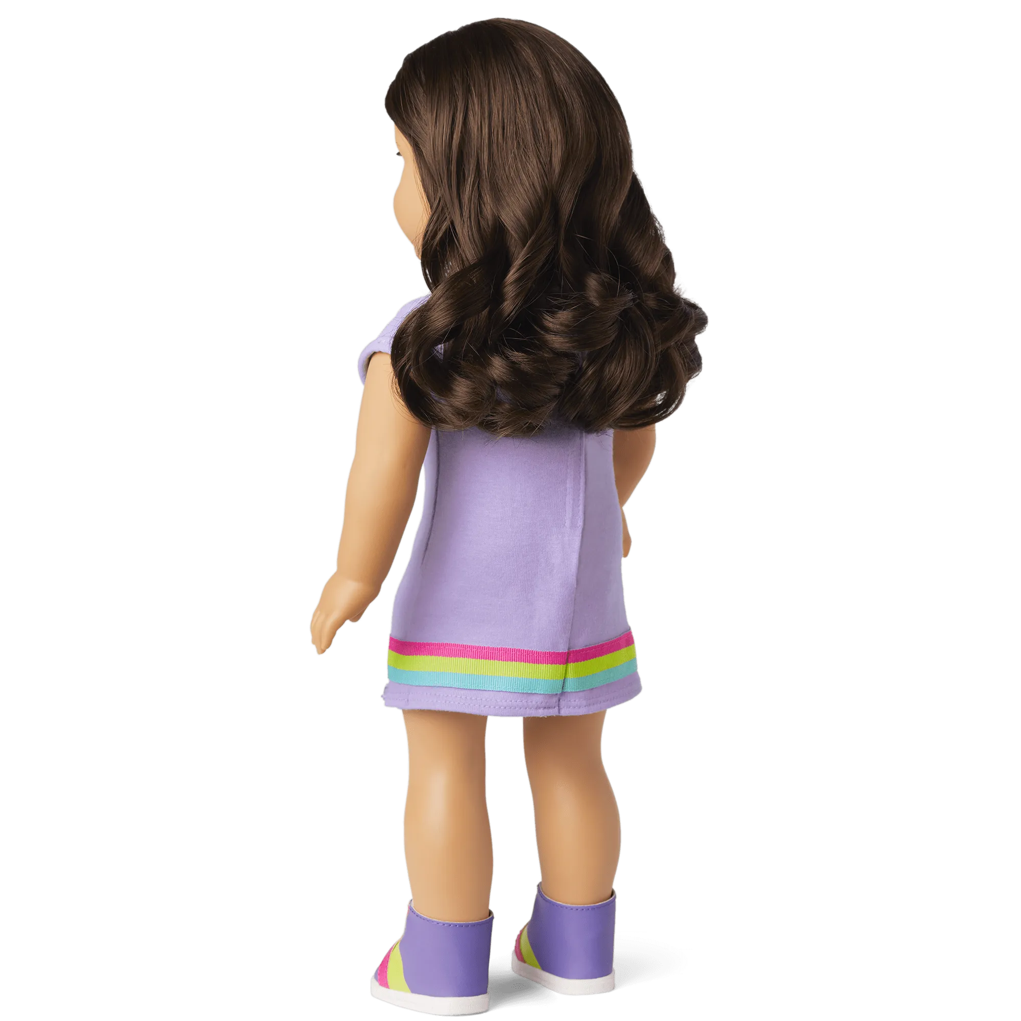 Truly Me™ 18-inch Doll #121 with curly dark-brown hair
