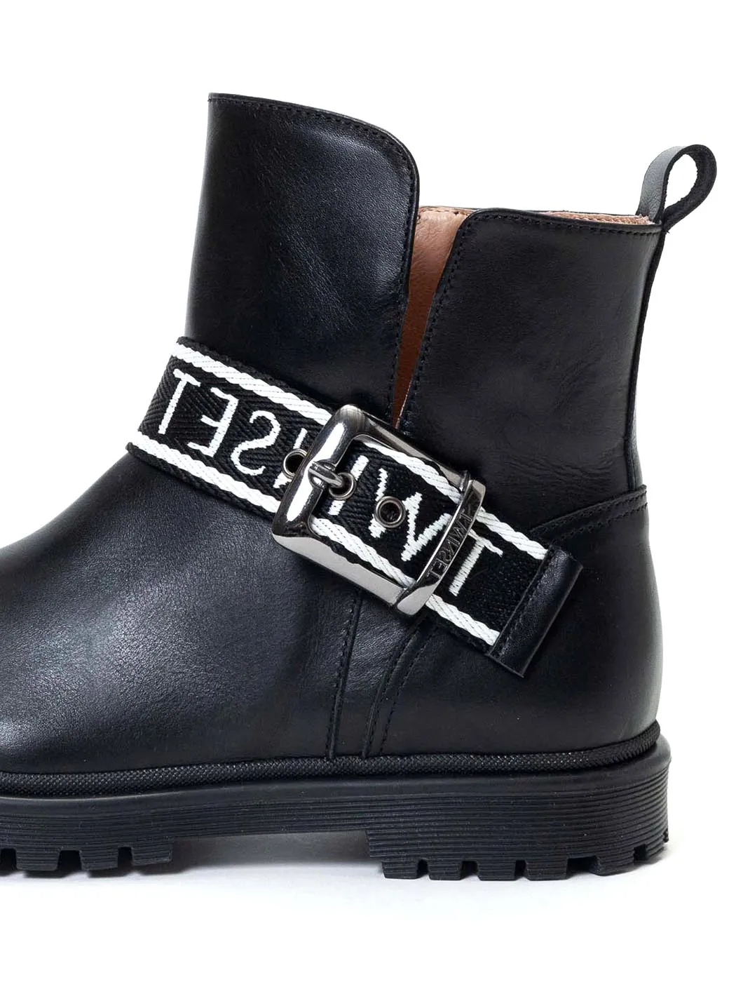 TWINSET kid's black Boots-Biker - 212GCJ010