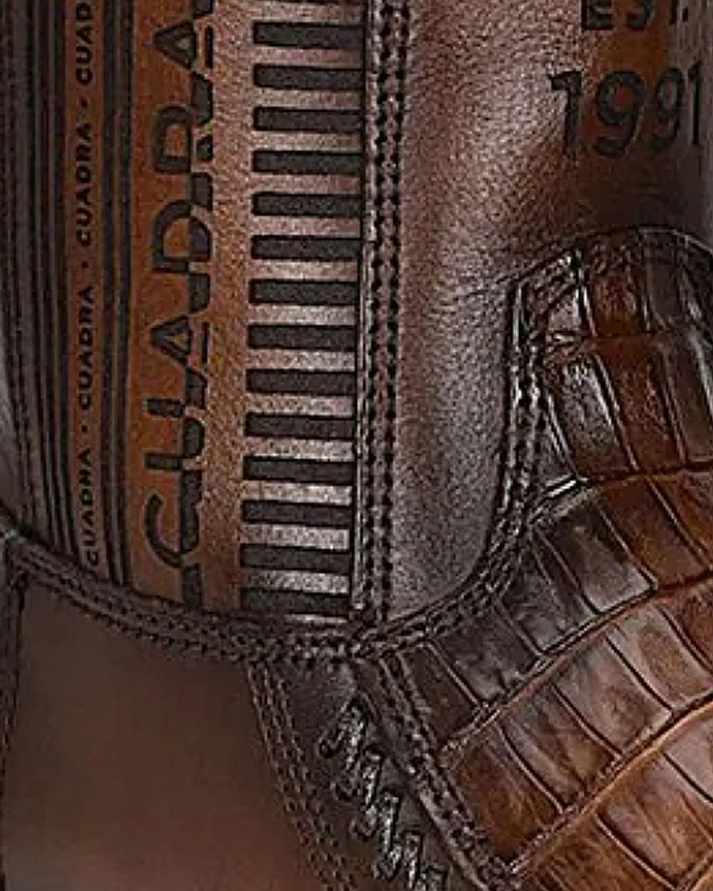 Urban brown exotic boot