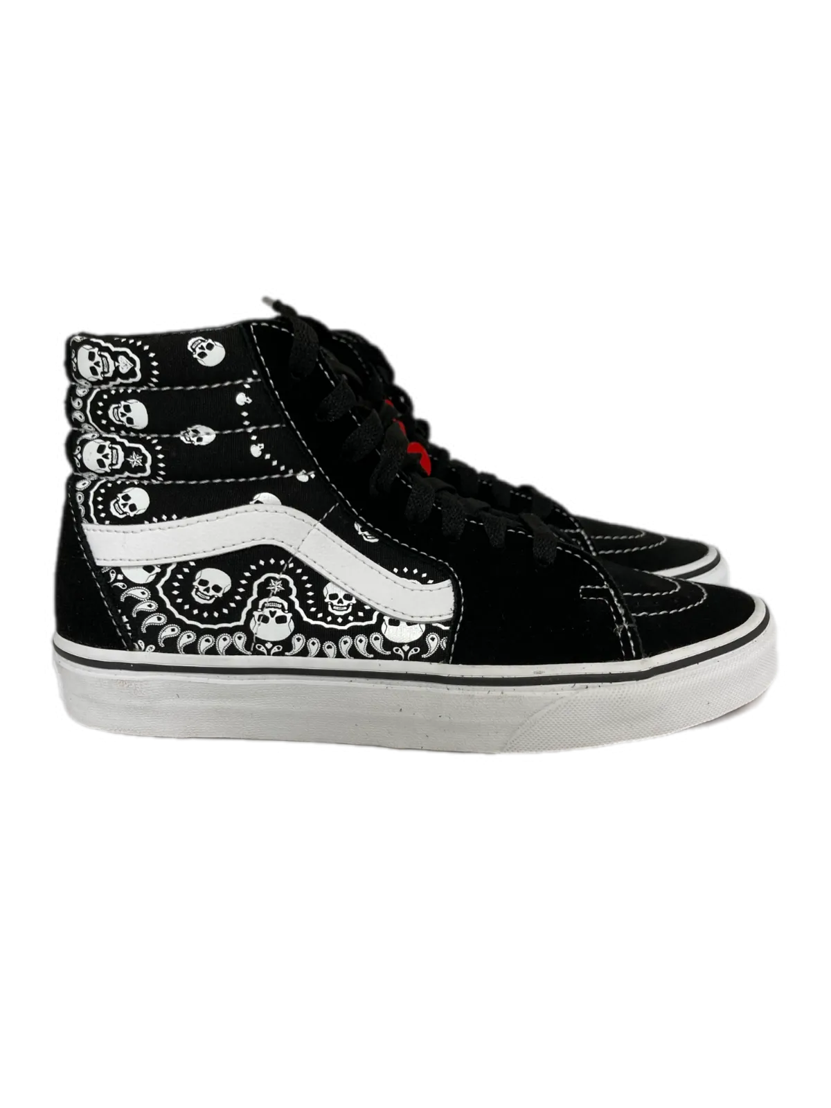Vans SK8-Hi Bandana Black/White [VN0A32QGD9S1] Mens Sneakers C1660