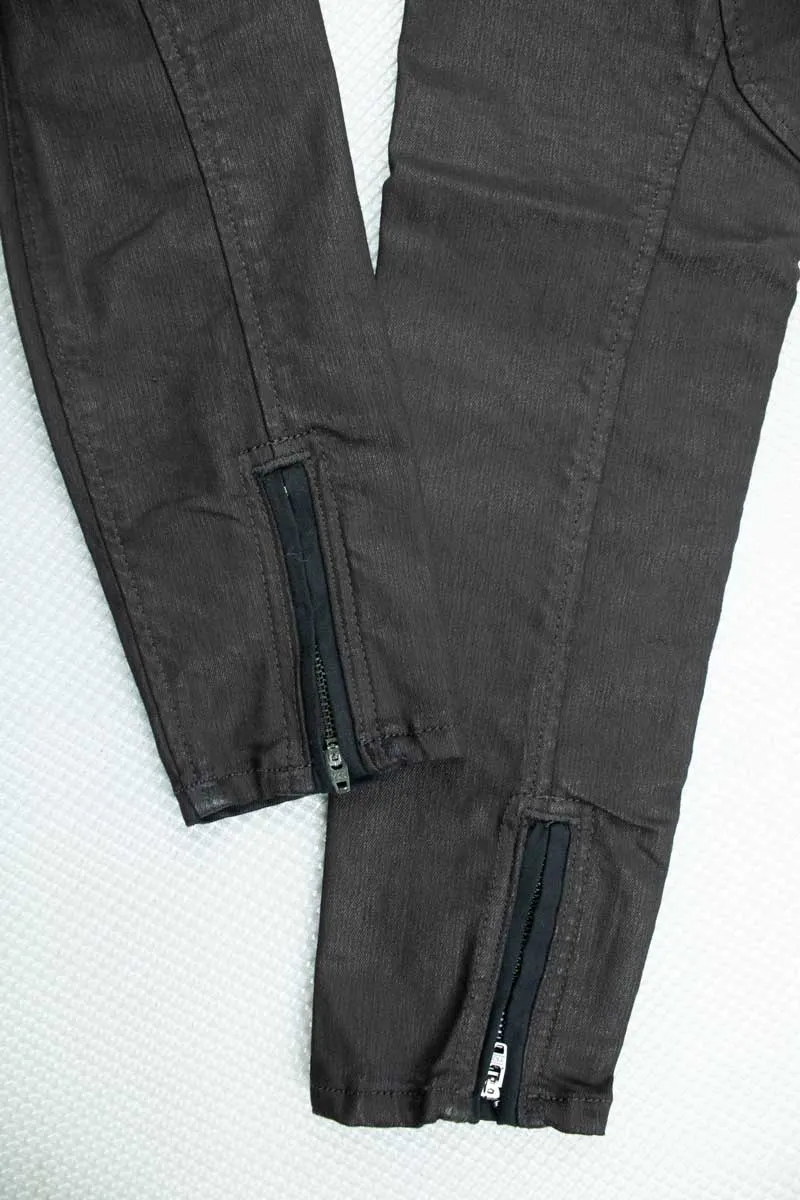 Vialli Luca Ultra Skinny Fit Choc Wax