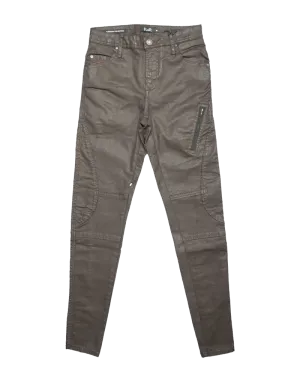 Vialli Luca Ultra Skinny Fit Choc Wax