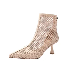 Women's Hollow Pointed High Heels Mesh Breathable Stiletto women shoes