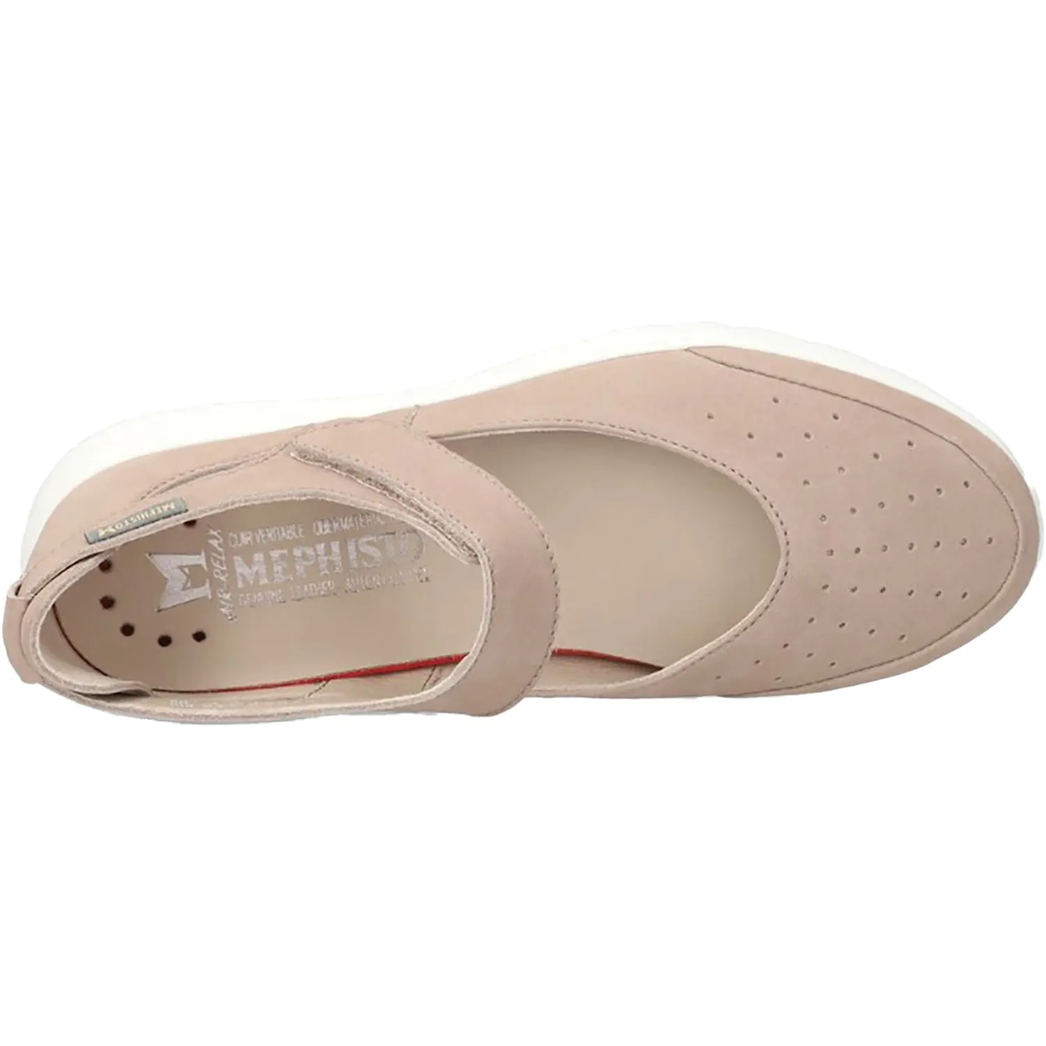 Women's Mephisto Marsia Light Taupe Nubuck