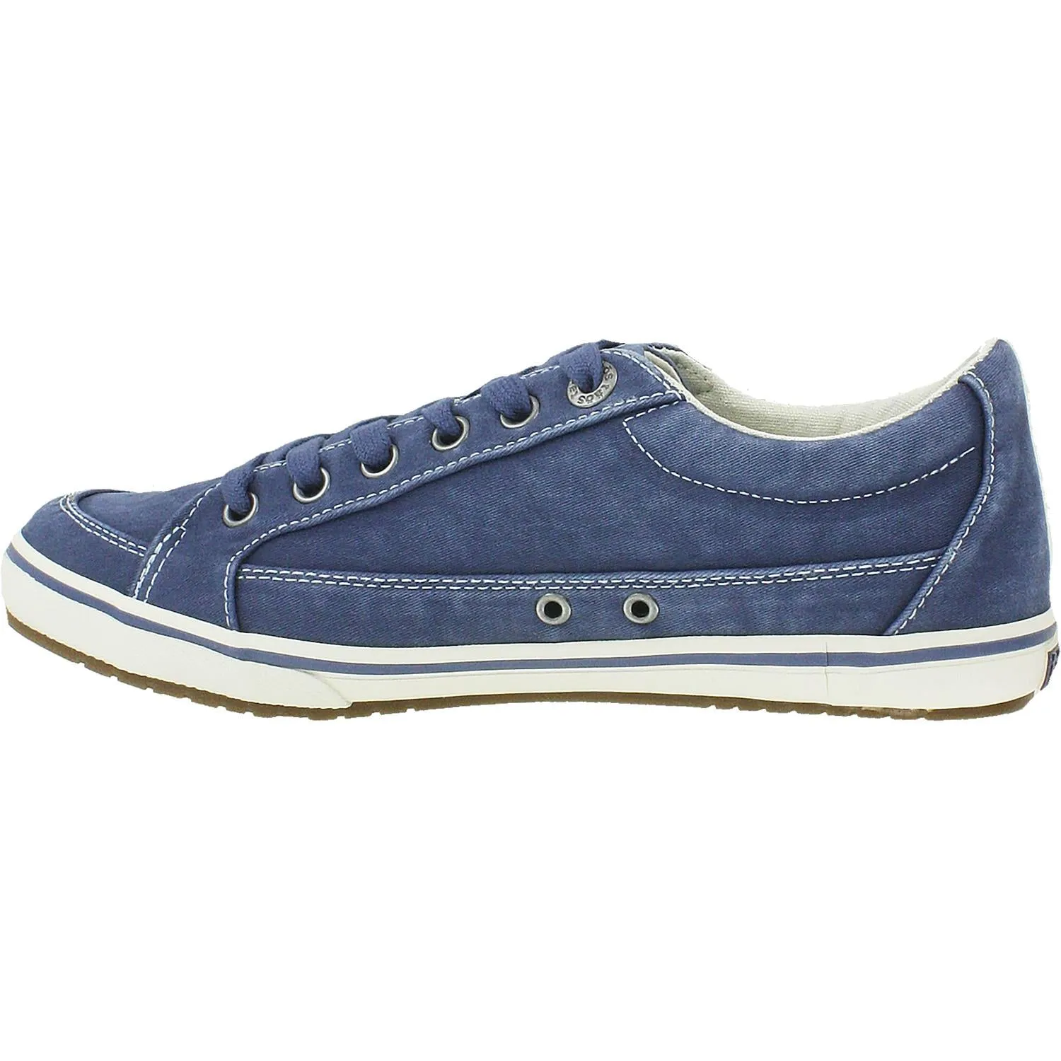 Women's Taos Moc Star Indigo Distressed Canvas
