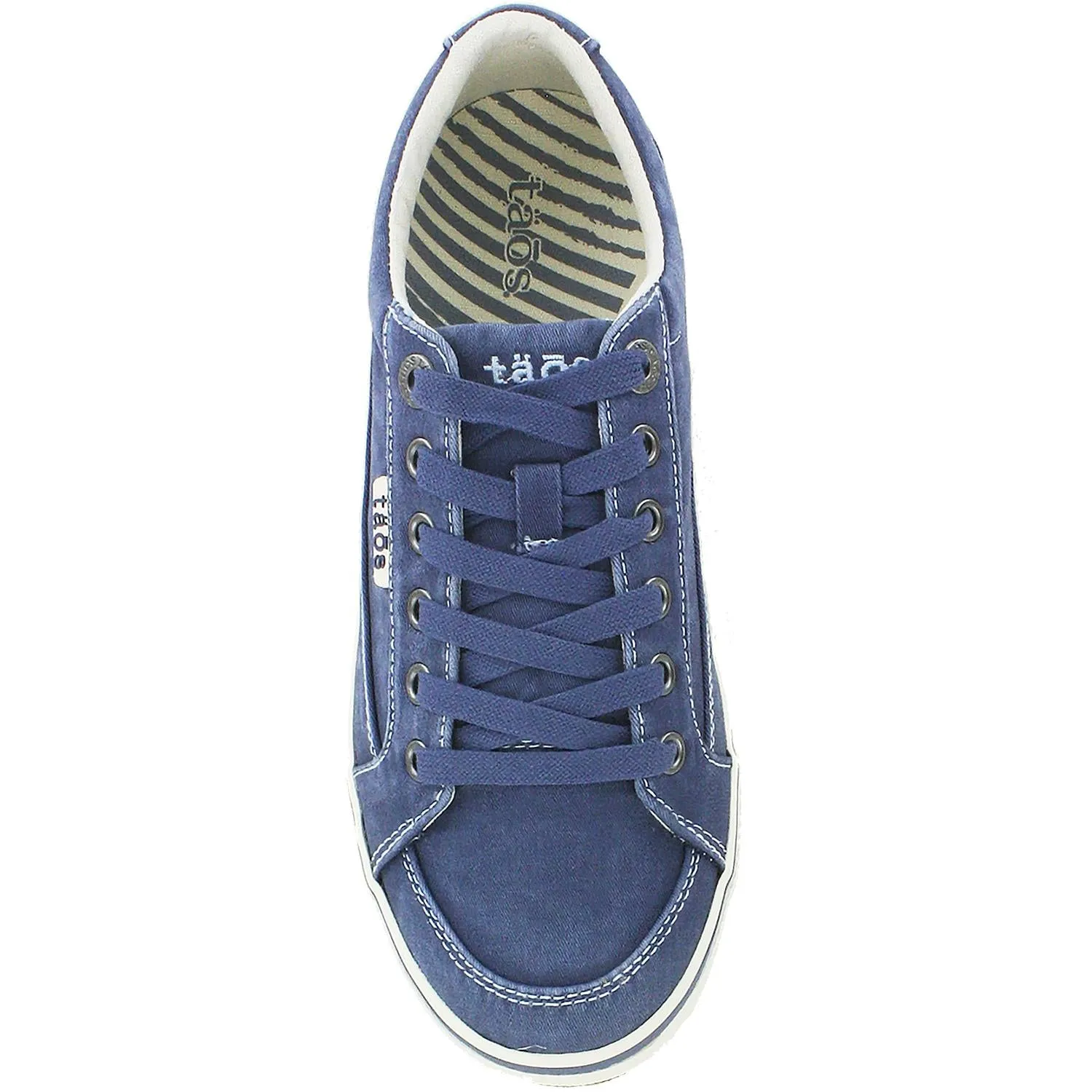 Women's Taos Moc Star Indigo Distressed Canvas